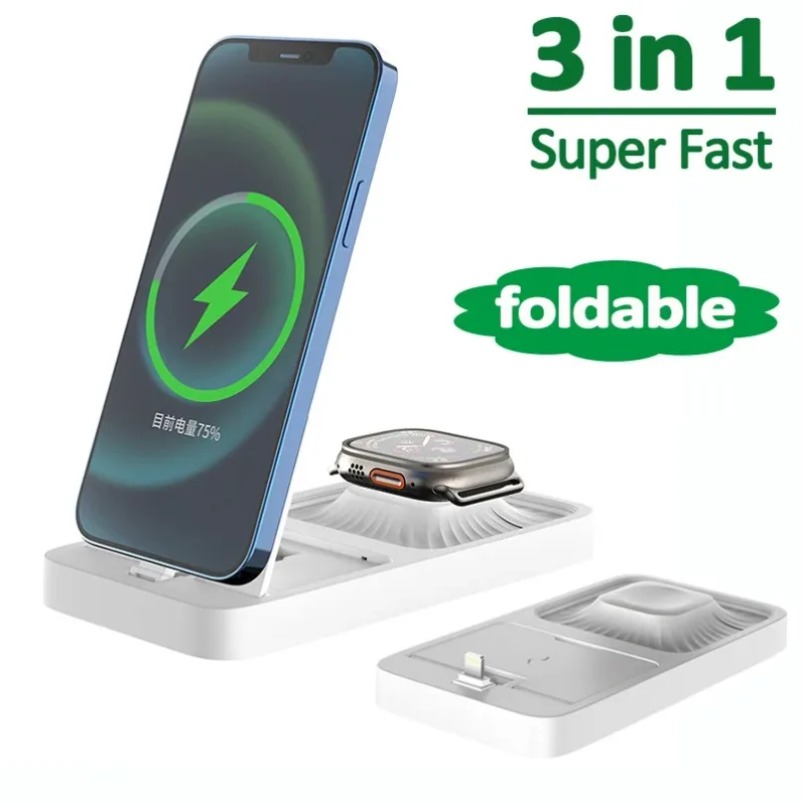 Wireless Charger Watch - 3 in 1 무선 충전 스탠드