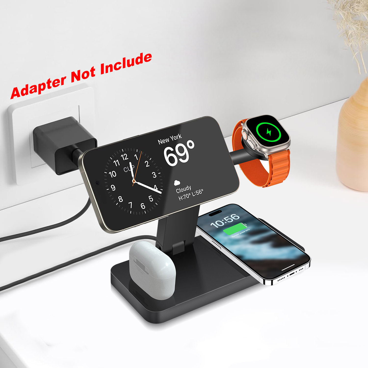 Wireless Charger Watch - 아이폰 17/16/15/14/13 프로 맥스용 4 in