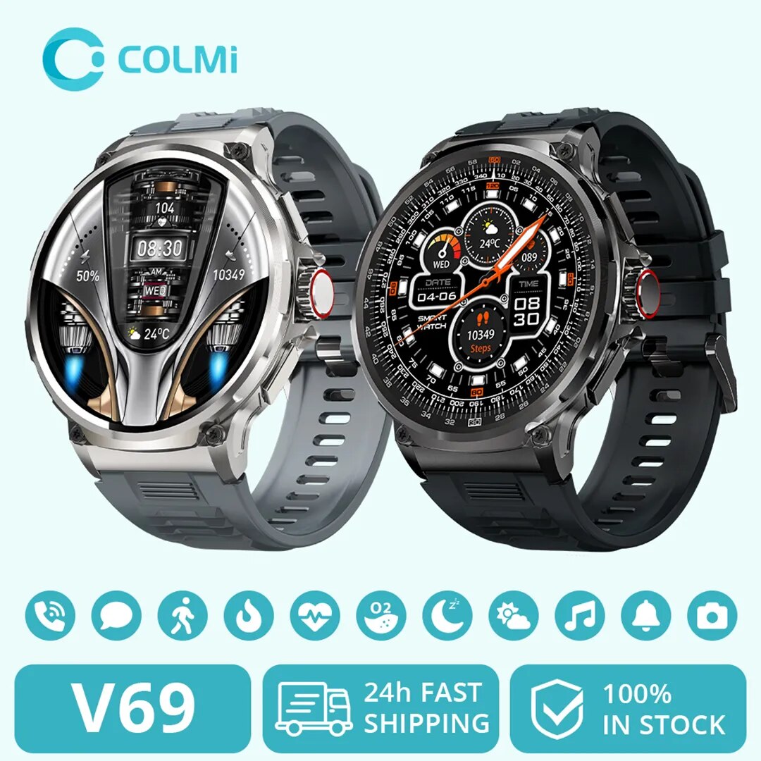 Smartwatch Faces - COLMI V69 1.85 인치 HD 블루투스