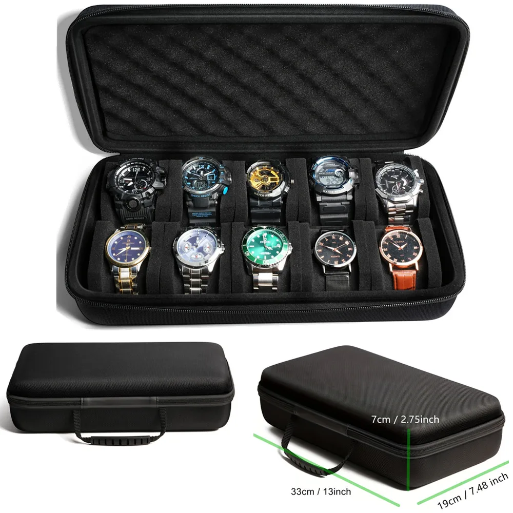 Smartwatch Id - 10 슬롯 시계 상자 주최자 휴대용