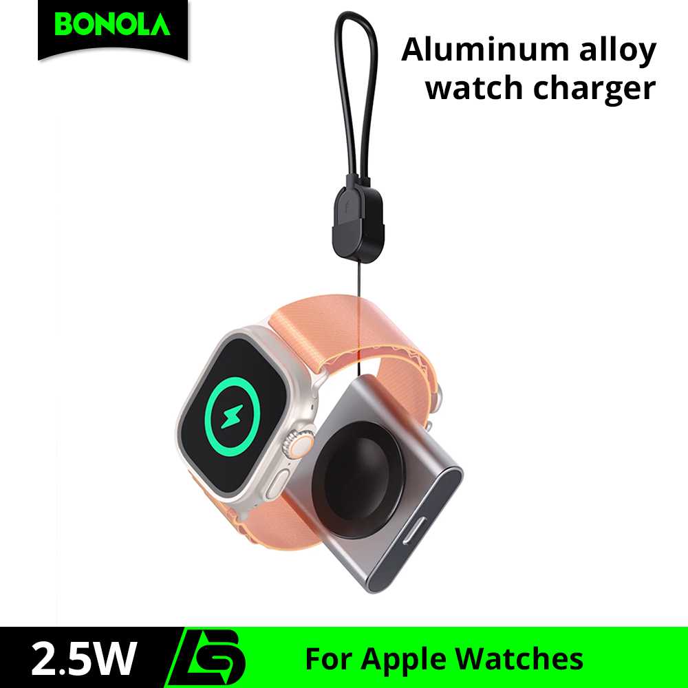 Wireless Charger Watch - Apple Watch 11/Ultra/10/9/8/7/6용 Bonola 자기 시계
