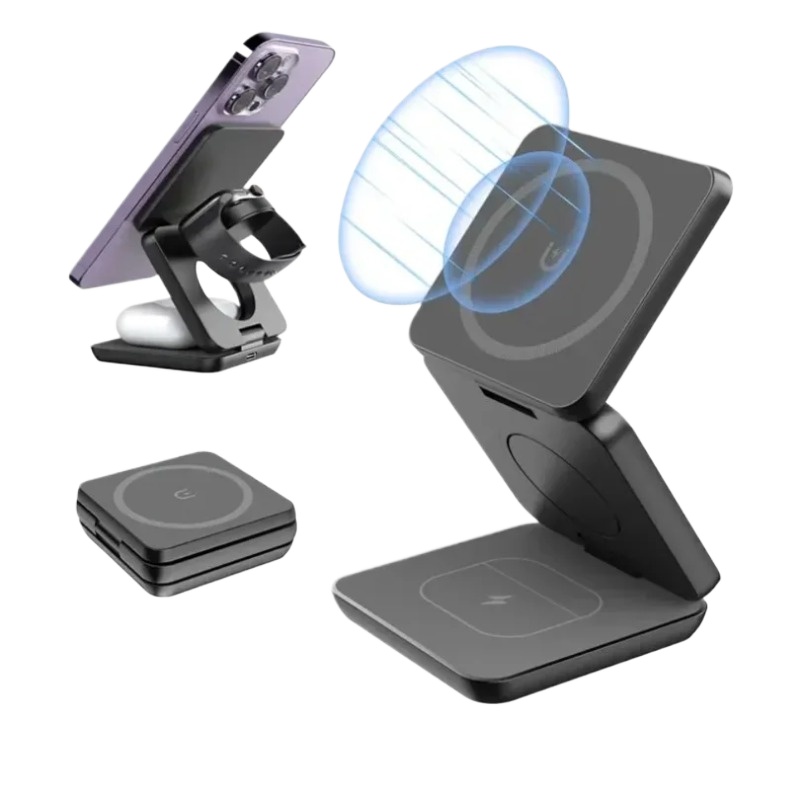 Watch Charger Cable - 3 in 1 접이식 마그네틱 무선