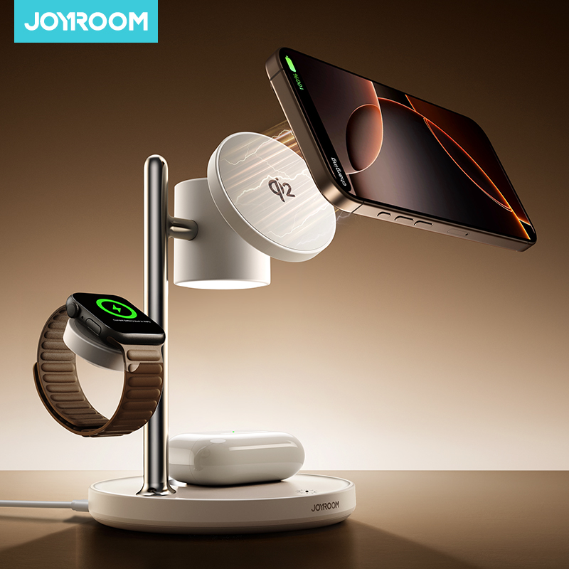 Wireless Charger Watch - 조이룸 4-in-1 마그네틱 충전 스테이션 아이폰