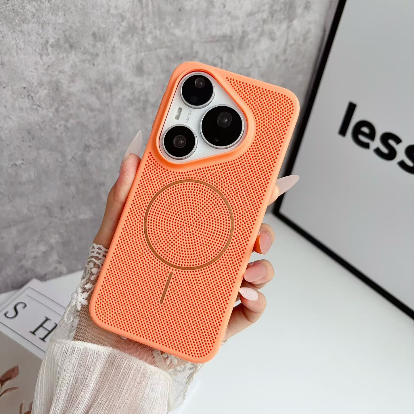 Huawei Mate 60 - 마그네틱 마그세이프 쿨링 통기성 쉘 케이스