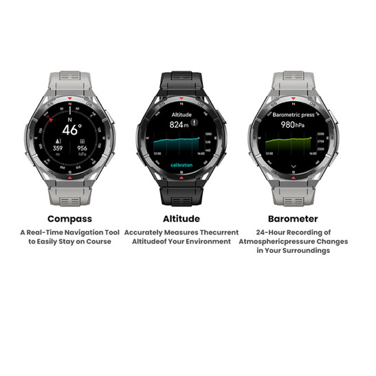 새로운 스마트 시계 GPS 스포츠 나침반 고도 기압 파 - Smartwatch Faces 리뷰 및 가격