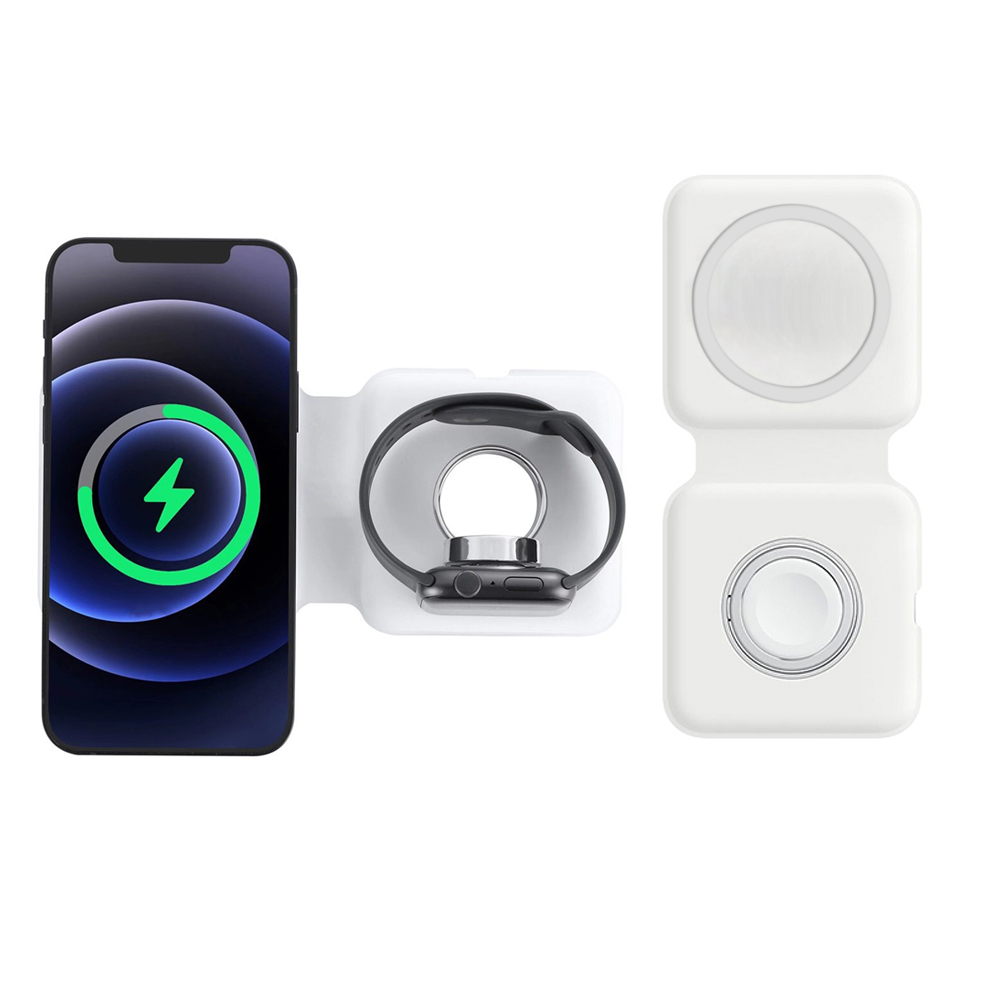 2IN1 Magsafe  duo 자기 무선 충전기 도크 - Smartwatch X 리뷰 및 가격