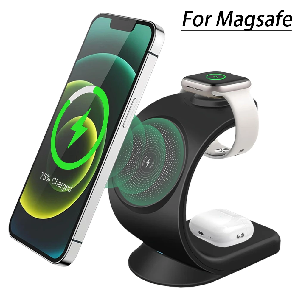 마그네틱 무선 충전기 3 in 1 고속 충전 스테이션  - Wireless Charger Watch 리뷰 및 가격