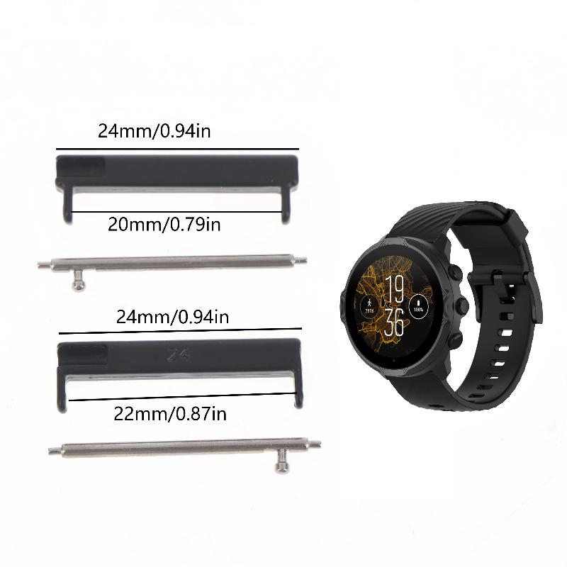 1쌍 24mm ~ 22mm/20mm 손목 밴드 어댑터  - Smartwatch Watch Accessories 리뷰 및 가격