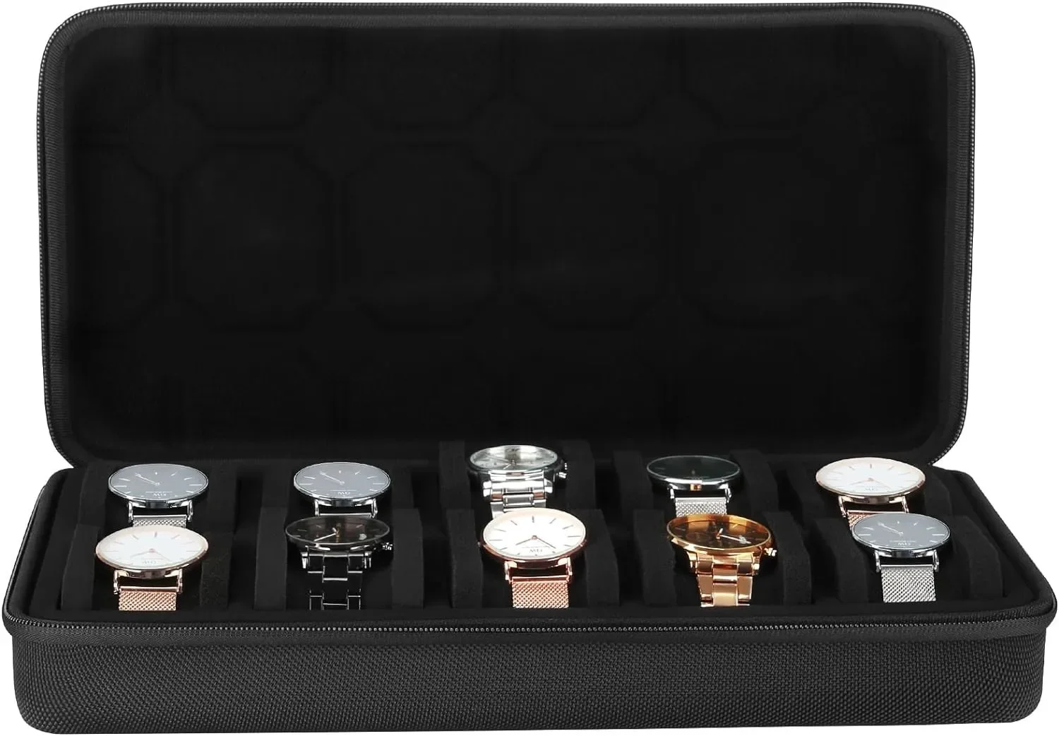 10 슬롯 시계 상자 주최자 휴대용 지퍼 시계 여행용  - Smartwatch Id 리뷰 및 가격