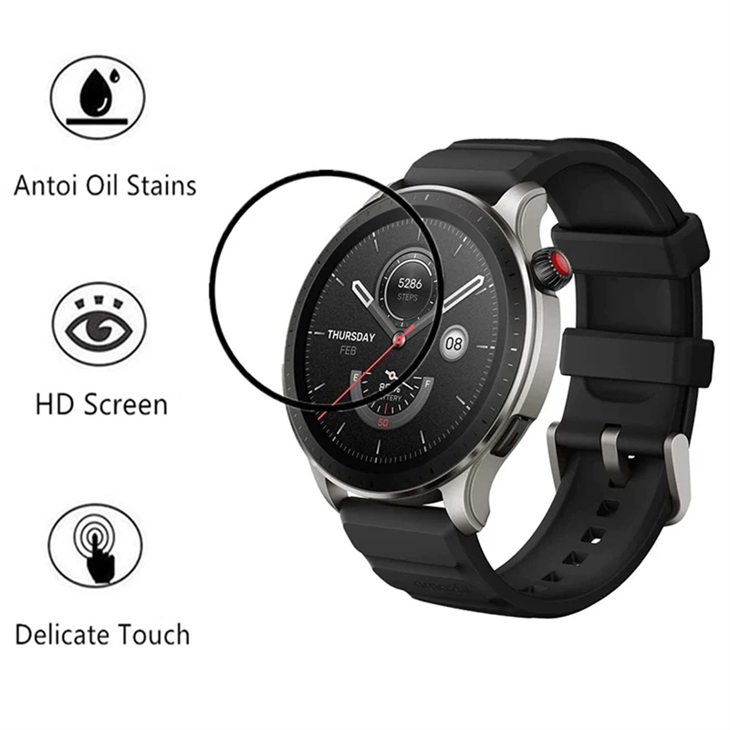 HD 커브드 스크래치 방지 필름, Amazfit GTR - Smartwatch Watch Accessories 리뷰 및 가격