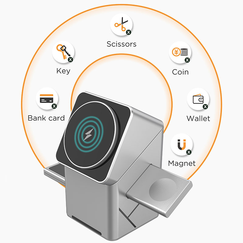 15W 터치 회전식 마그네틱 멀티 기능 3 in 1 무 - Wireless Charger Watch 리뷰 및 가격
