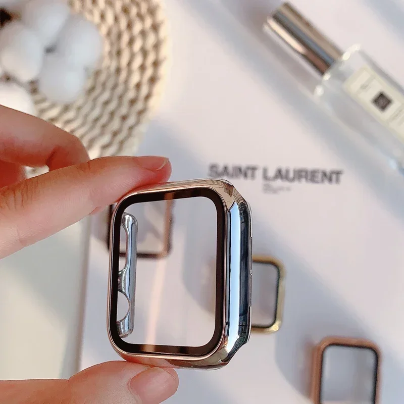 유리 + 케이스 Apple Watch 밴드 44mm 4 - Smartwatch Watch Accessories For Women 리뷰 및 가격