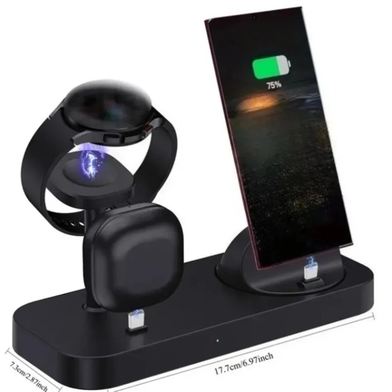 3 in 1 무선 충전기 듀얼 코일 고속 충전 스탠드  - Wireless Charger Watch 리뷰 및 가격