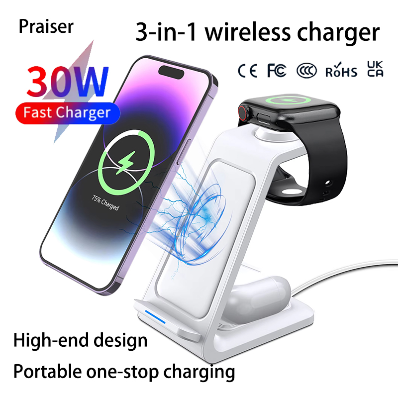 15W 3 in 1 무선 충전 스탠드 독 아이폰 삼성  - Watch Charger Cable 리뷰 및 가격